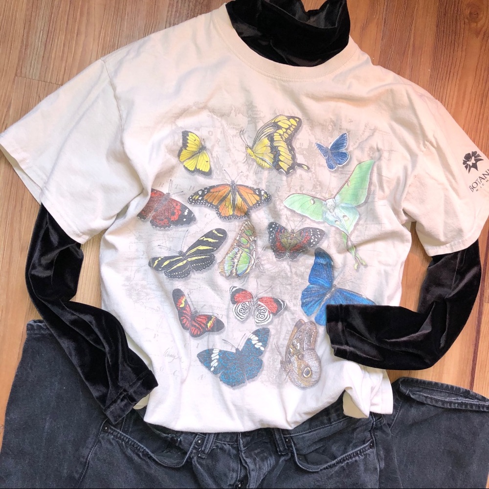 Vintage Black velvet long sleeve turtle neck